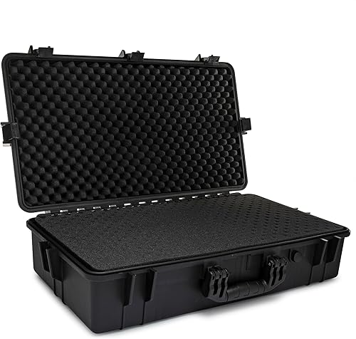 Miniatura 4 de Koah Funda rígida resistente a la intemperie con espuma personalizable (28.3 x 16.9 x 7.0 pulgadas exterior, 25.4 x 13.7 x 6.4 pulgadas interior)