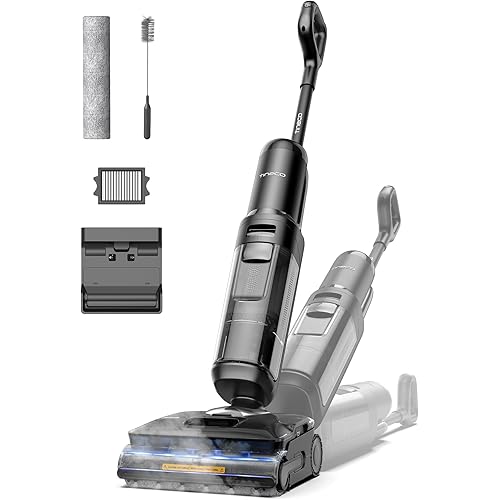 Tineco Floor One S7 Stretch Steam Cordless Wet Dry Vacuum Steam Mop All-in-One, 320℉ HyperSteam, 180° Lay-Flat, Anti-Tangle Design, FlashDry Self-Cleaning, Up to 75 Min Runtime