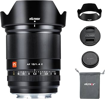 Amazon.com : VILTROX AF 13mm f1.4 F/1.4 E Mount Lens, F1.4 Large