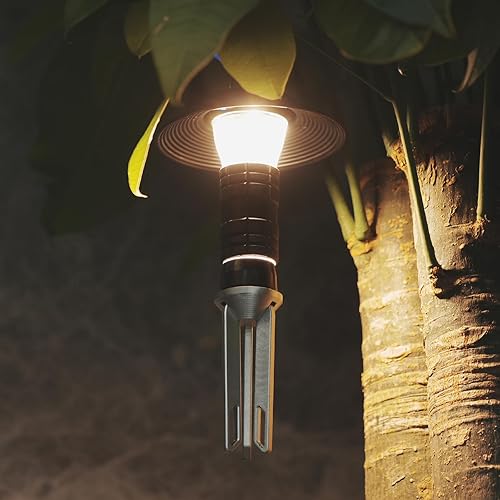 Miniatura 6 de Luces para acampar - Linterna portátil de emergencia Kit de campamento al aire libre recargable impermeable linterna 5 modos de luz ajustable