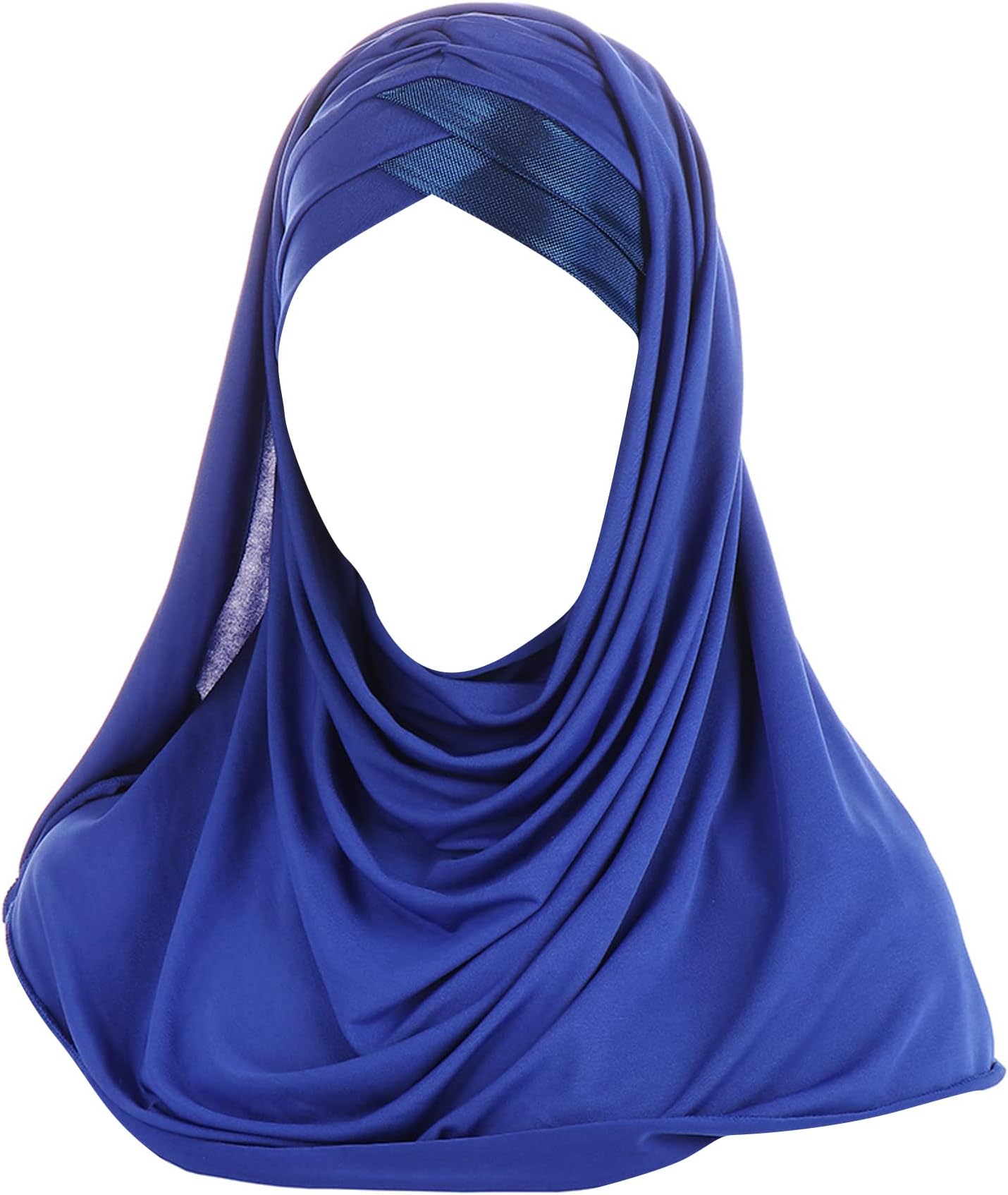 CaviotessGlitter Muslim Turban Hijab Cap Long Hejab One Piece Islamic Head Scarves Shawl Wrap for Women Girls