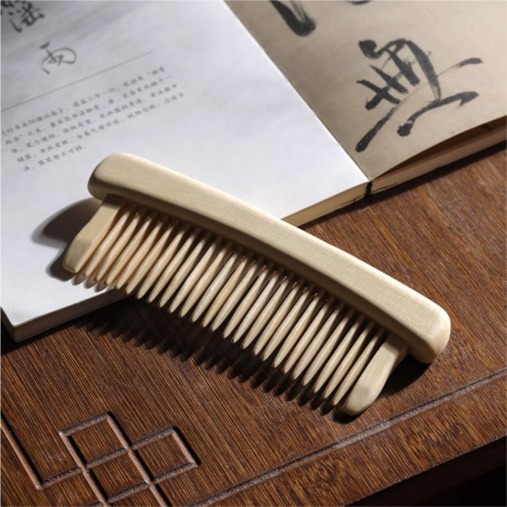 Kamm Retro Haarglättungskamm Holz Duschkamm Herren Bartpflege Werkzeug Geeignet für Langhaare, Kurzhaare, lockiges Haar und mehr Schönheitskamm