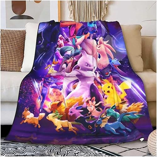 FULVO Manta de anime cálida de franela para decoración de habitación, mantas peludas para niños y adultos, A 50 x 60 pulgadas