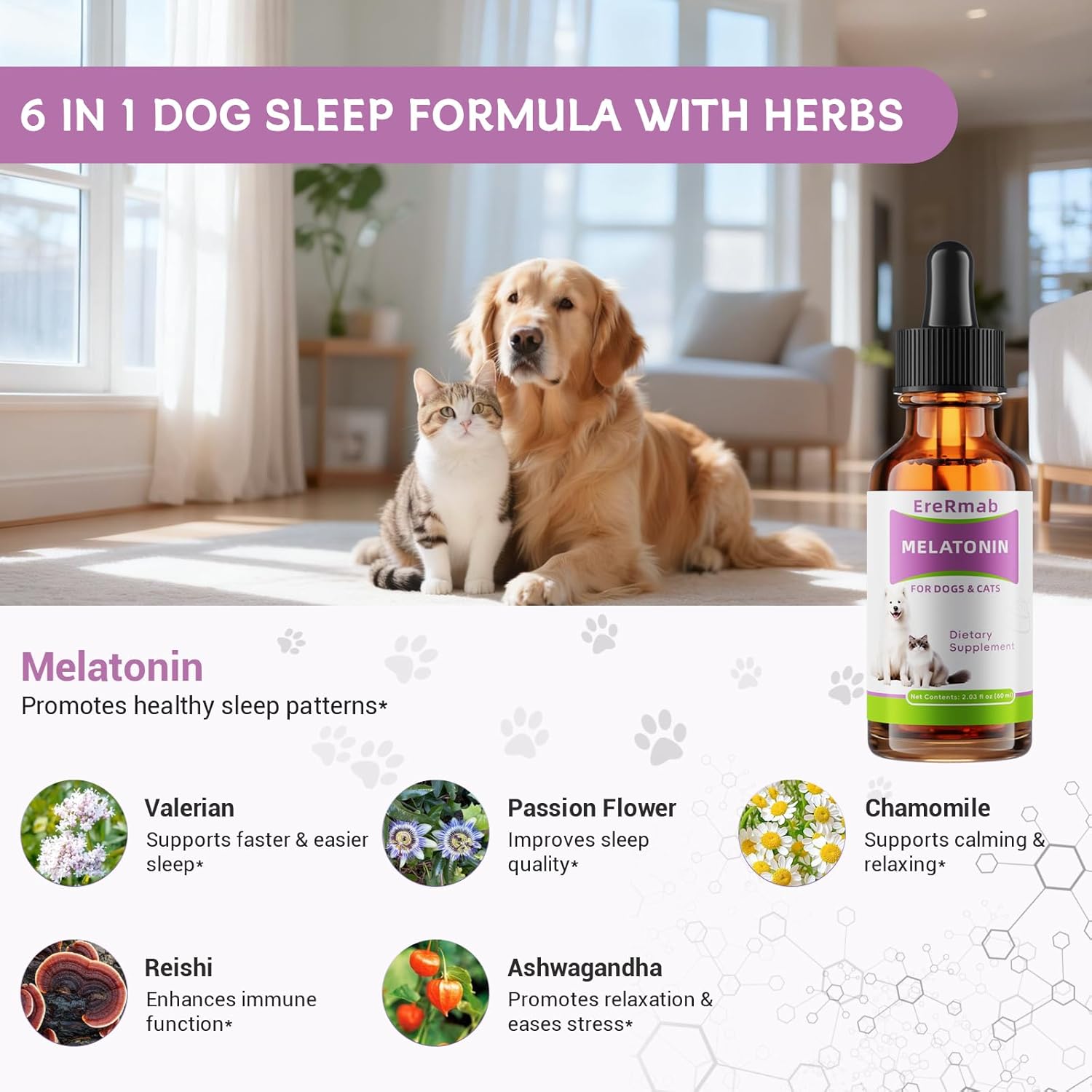 Cat Melatonin Cat Calming Treats- Cat Sedative for Grooming - Helps to Support Restful Sleep for Your Cat - Anxiety Relief for Cats