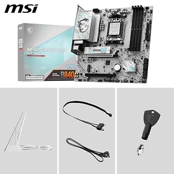 MSI PRO B840M GAMING PLUS WIFI6E DDR5 HDMI PCIE 16X v4.0 AM5 matX