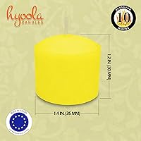 Vista 3 de HYOOLA Velas votivas de citronela, 10 horas de tiempo de combustión, paquete de 50, velas repelentes de insectos ideales, hechas en Europa