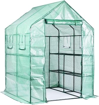 Vinyl House, 3 Tier, Vinyl Greenhouse, Garden Rack, Flower Garden, Greenhouse, Plant Stand, Plant House, Simple Assembly Type, Greenhouse, Home Garden, Waterproof, UV Resistant, Breathable,