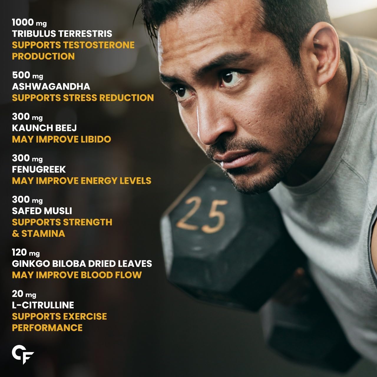 Carbamide Forte Testosterone Booster Supplement | Testosterone Supplement For Men To Support Energy, Stamina & Strength | 10 Tablets 3