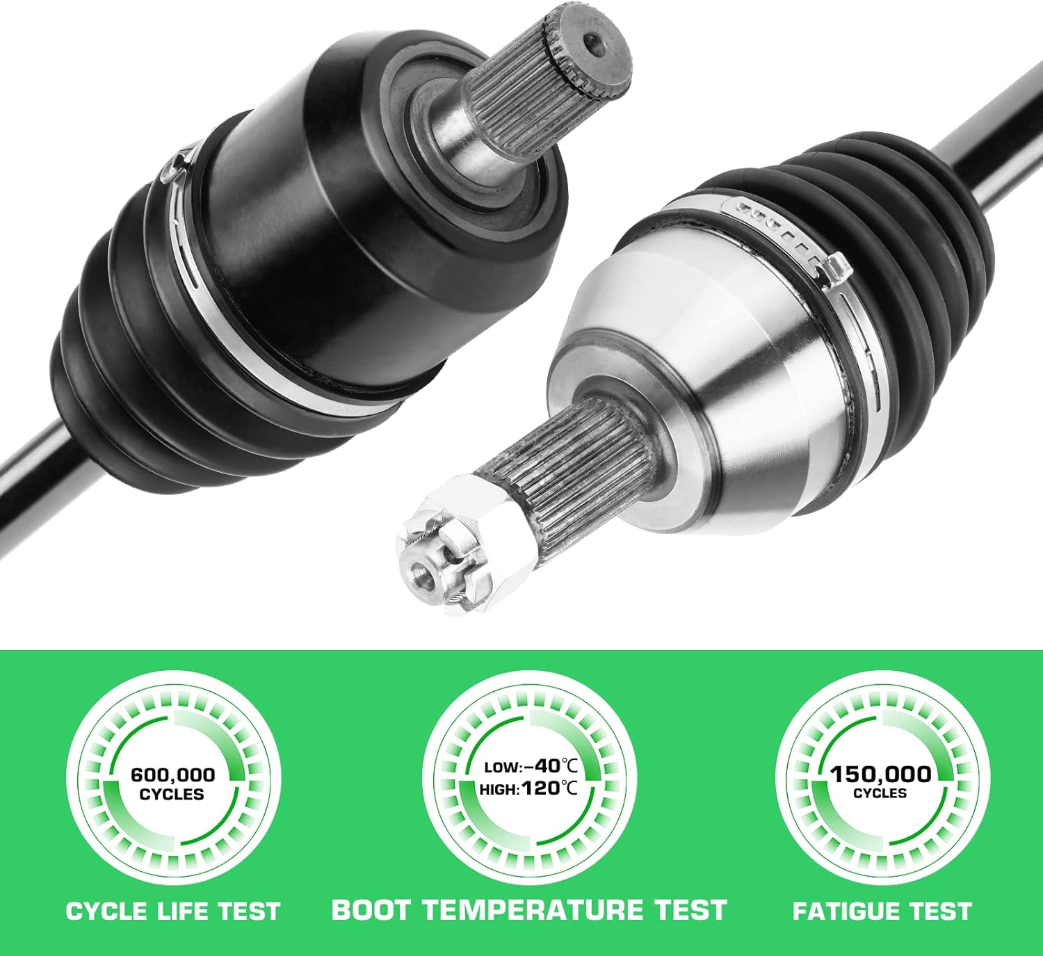Youxmoto Rear CV Axle Fit for Honda Talon 1000 R 2019 2020 2021, 4340 Chromoly Steel CV Axle Drive Half Shaft, For 42250-HL6-A12 42250-HL6-A11 42220-HL6-A01 42220-HL6-A02, Rear Left/Right