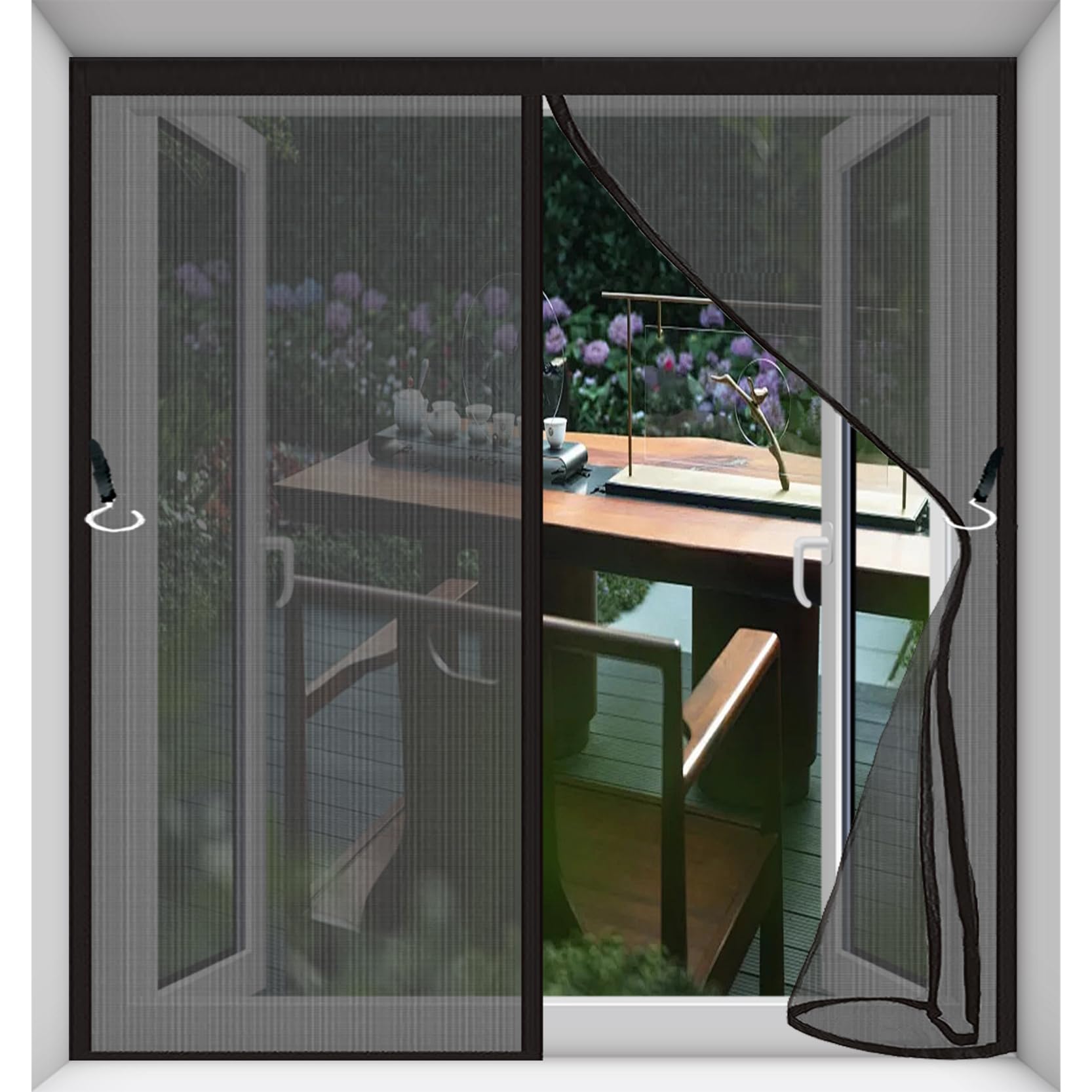 Moustiquaire fenêtre anti-moustique amovible 58x72cm pour stopper les insectes