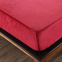 Vista 10 de Flannel Fitted Sheet Twin Size,Velvet Fitted Sheet Plush Shaggy Ultra Soft Fuzzy Sheet with 15''Deep Pocket,Dark Gray,1 Pack(Not Include Pillowcases)