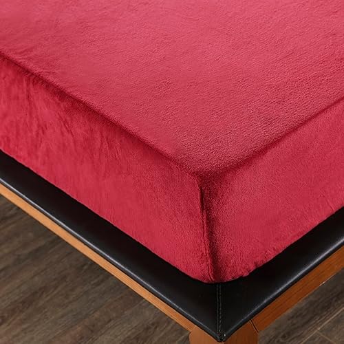 Miniatura 10 de Flannel Fitted Sheet Twin Size,Velvet Fitted Sheet Plush Shaggy Ultra Soft Fuzzy Sheet with 15''Deep Pocket,Dark Gray,1 Pack(Not Include Pillowcases)