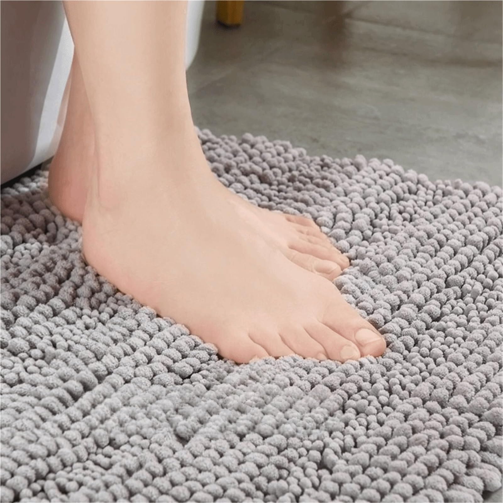 Cómoda Alfombra De Baño Chenilla Gruesa
