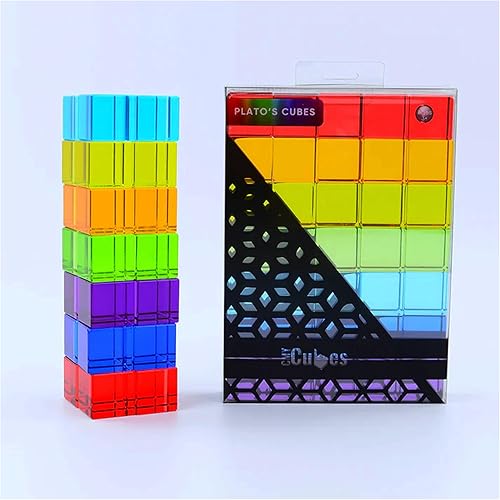CMY Cubes Plato's Cubes  Cubos acrílicos de cristal arcoíris  Luz de color y objeto de sombra  Bloques de gemas apilables de aprendizaje y educación disponible en Yaxa Venezuela