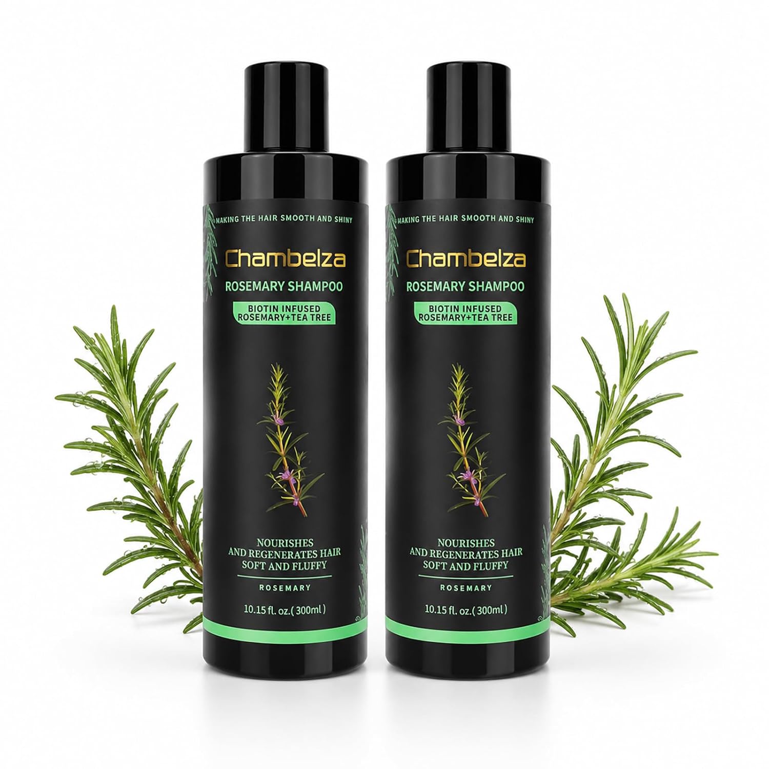 Rosemary Biotin Shampoo for Thinning Hair For Men & Women2 Pack