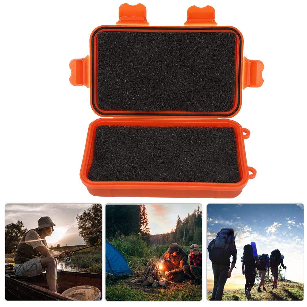 MAGT Survival Wasserdichte Box, 4 Stück Kleine Survival Aufbewahrungsbox für Außenbereich, Druckfeste Wasserdichte Koffer Shakeproof Versiegelungsbox