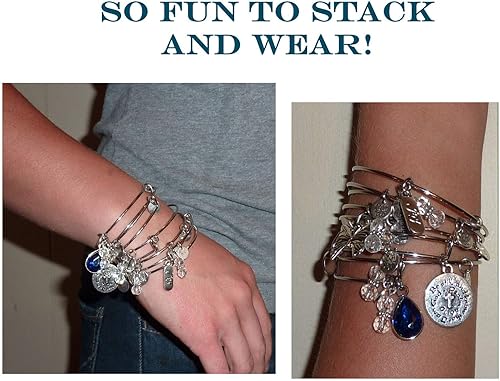 Miniatura 3 de Brazalete de conciencia sobre el cáncer (Hope For The Cure), ampliable, brazalete de alambre, viene en una caja de regalo!