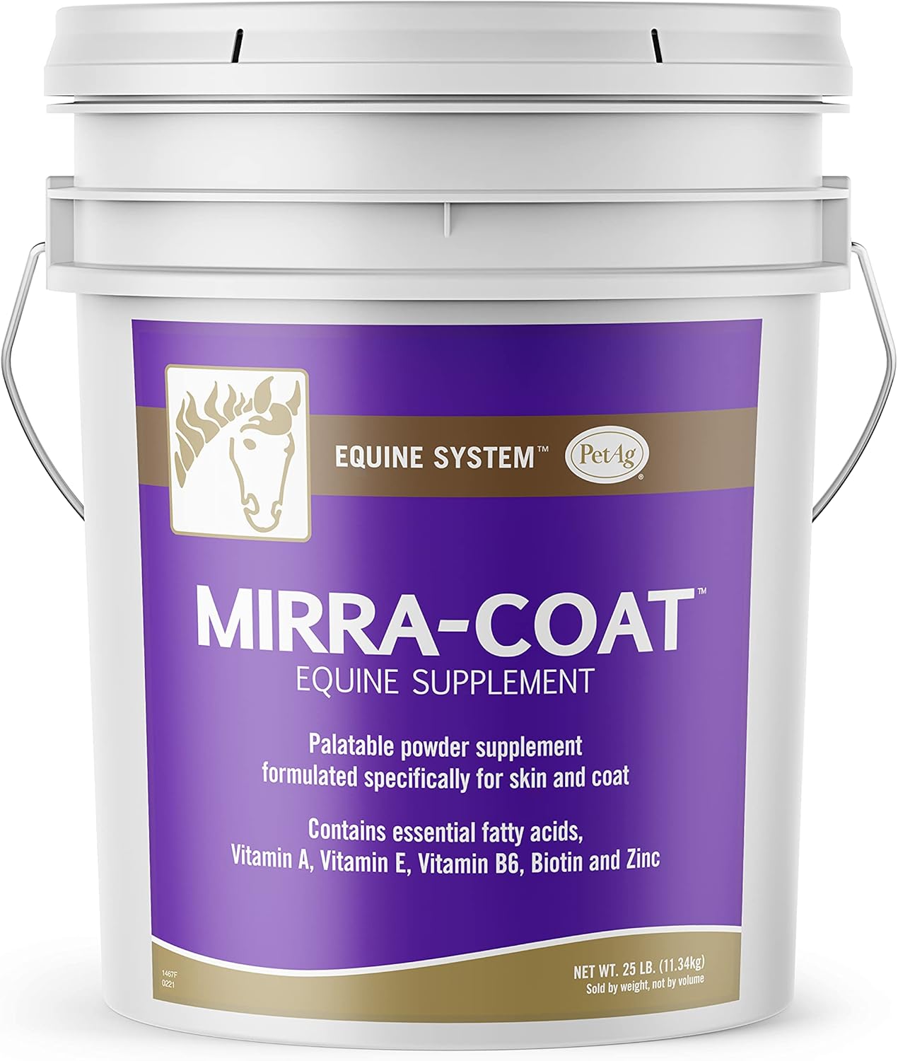 PetAg MirraCoat Equine Powder Skin & Coat Care Powder Horse Supplement for a