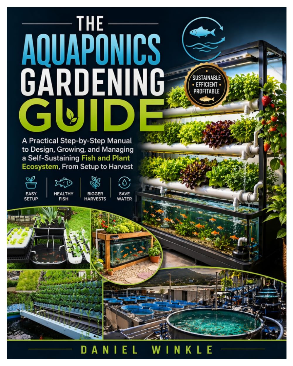The Aquaponics Gardening Guide: A Practical Step-by-Step Manual to Design, Growing, and Managing a Self-Sustaining Fish and Plant Ecosystem, From Setup to Harvest