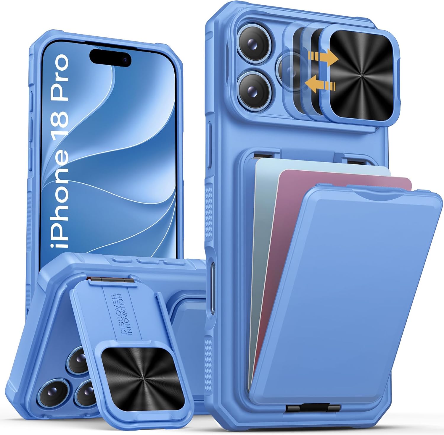  for iPhone 13 Pro Case with Stand, Light Pink thumbnail