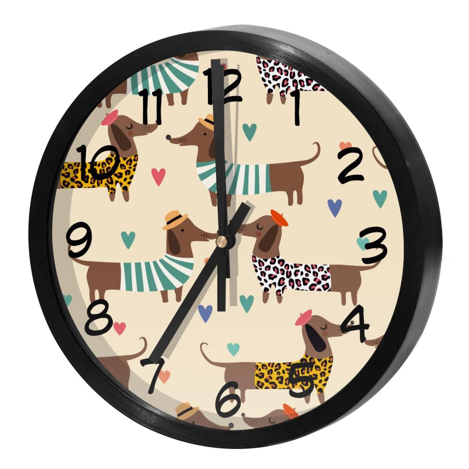 Horloge murale ronde pour maison et cuisine au style estival