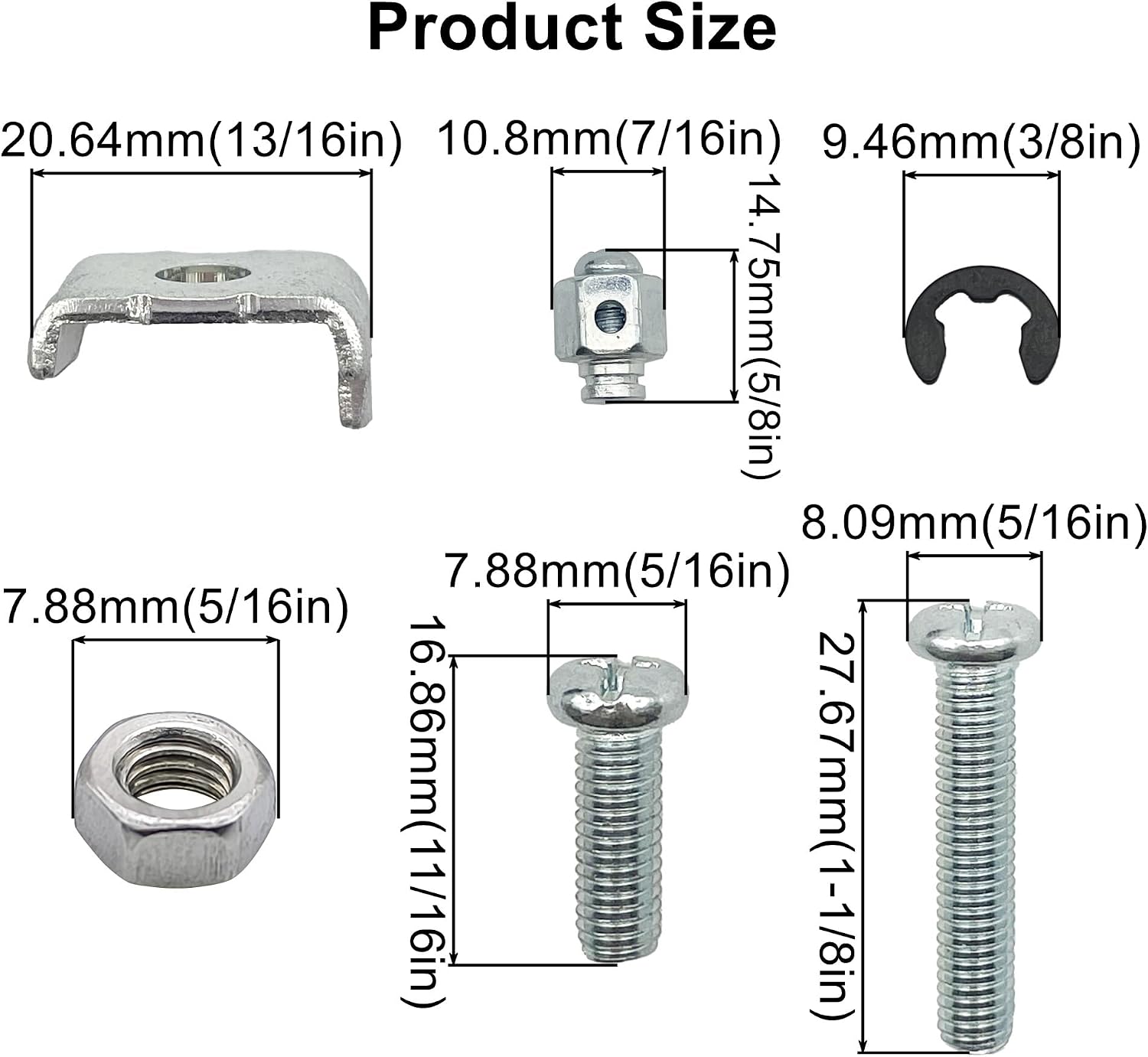 Throttle Wire Cable Holder Clamp kit for Predator 212cc 196cc Coleman CT200U BT200X KT196 Baja MB165 MB200 Honda GX160 GX390 Mini Bike Go Kart