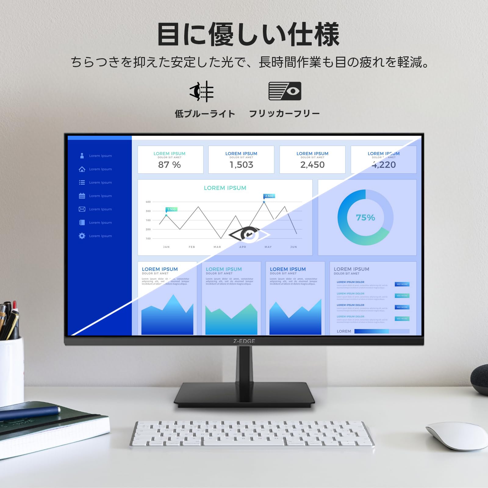 Amazon.co.jp: Z Z-Edge 4K Monitor 27 Inch IPS UHD (3840x2560