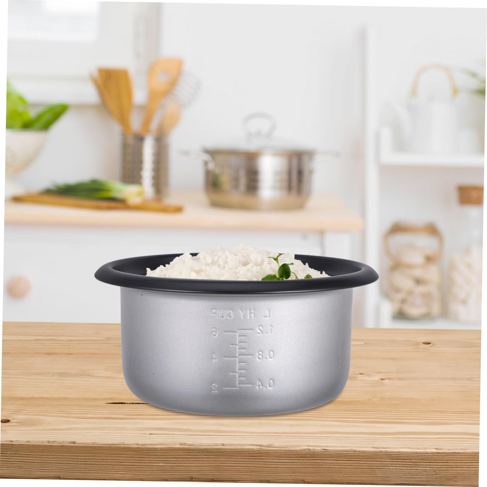Pot Intérieur pour Cuiseur à Riz 3 L en Alliage, Remplacement Antiadhésif | Pot Interieur Cuiseur Riz, Finition Soignée, pour Cuiseur à Riz Domestique et Hôtel Style Aléatoire