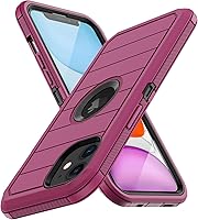 Vista 8 de Funda para iPhone 11, con protector de pantalla integrado, protección resistente contra caídas, cuerpo completo, a prueba de golpes, a prueba