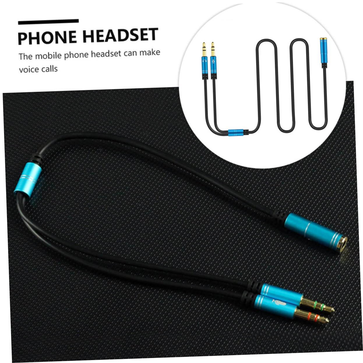 Hemobllo 4sets 3 5mm Splitter Mic Kabel Kopfhörer Port Kabel Für Kopfhörer Ports Audio Zubehör Für Computer 2 Stücke * 4