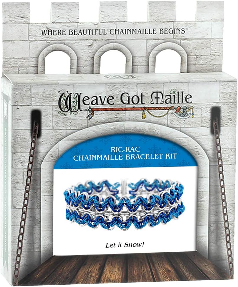 Let It Snow RIC Rac Chain Maille Bracelet Kit