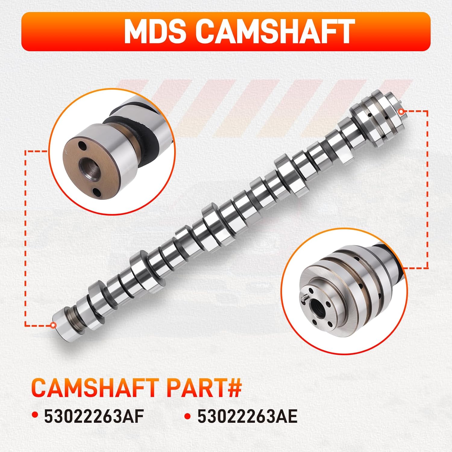 Upgrade MDS 5.7 HEMI Lifters Camshaft Kit with Head Gasket Set Compatible with Dodge Ram 1500 Durango, Chrysler Aspen 2009-2018 Replace# HS26423PT 53022263AF 53021726AD 53021726AE