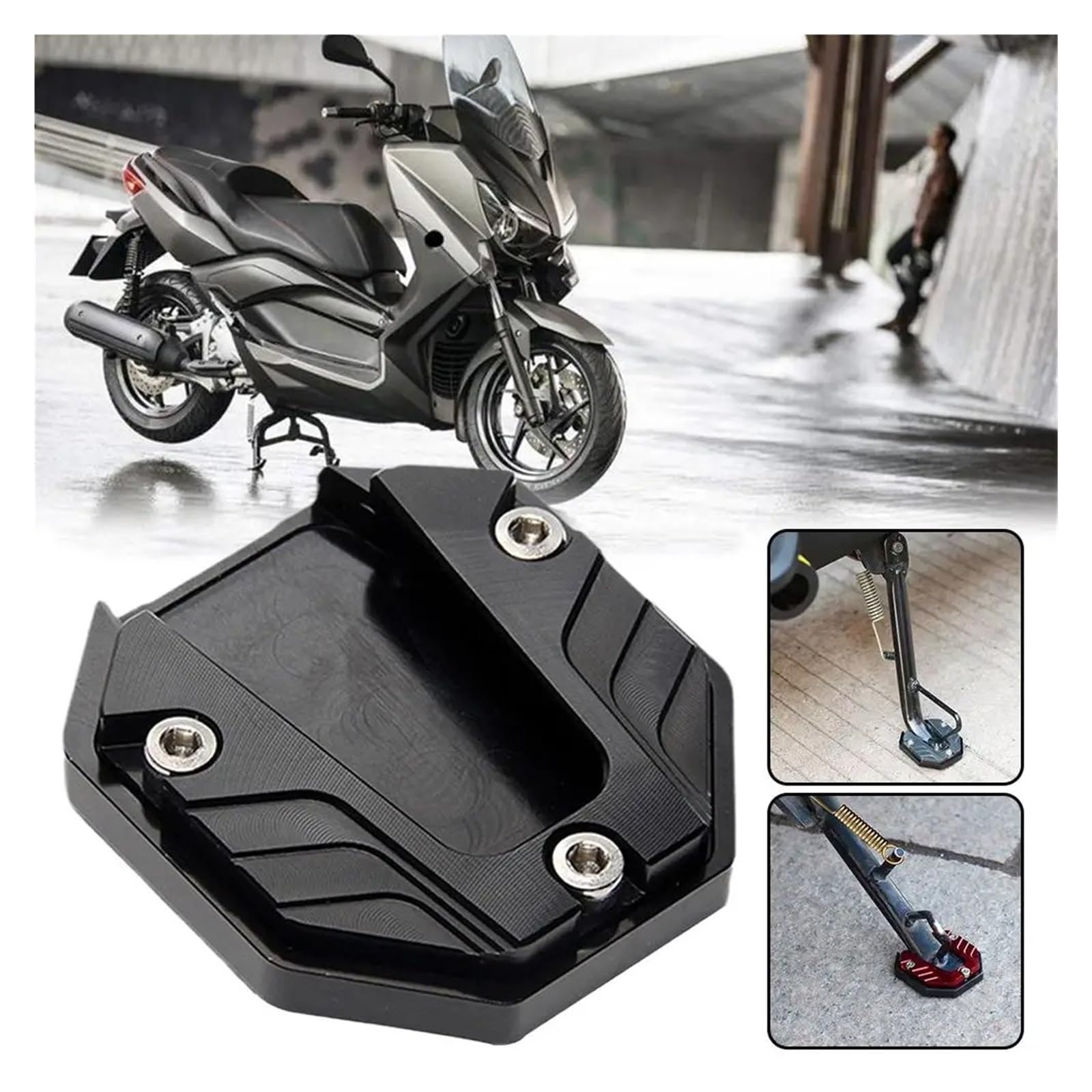 Piastra cavalletto moto Lega di alluminio Estensione (B)