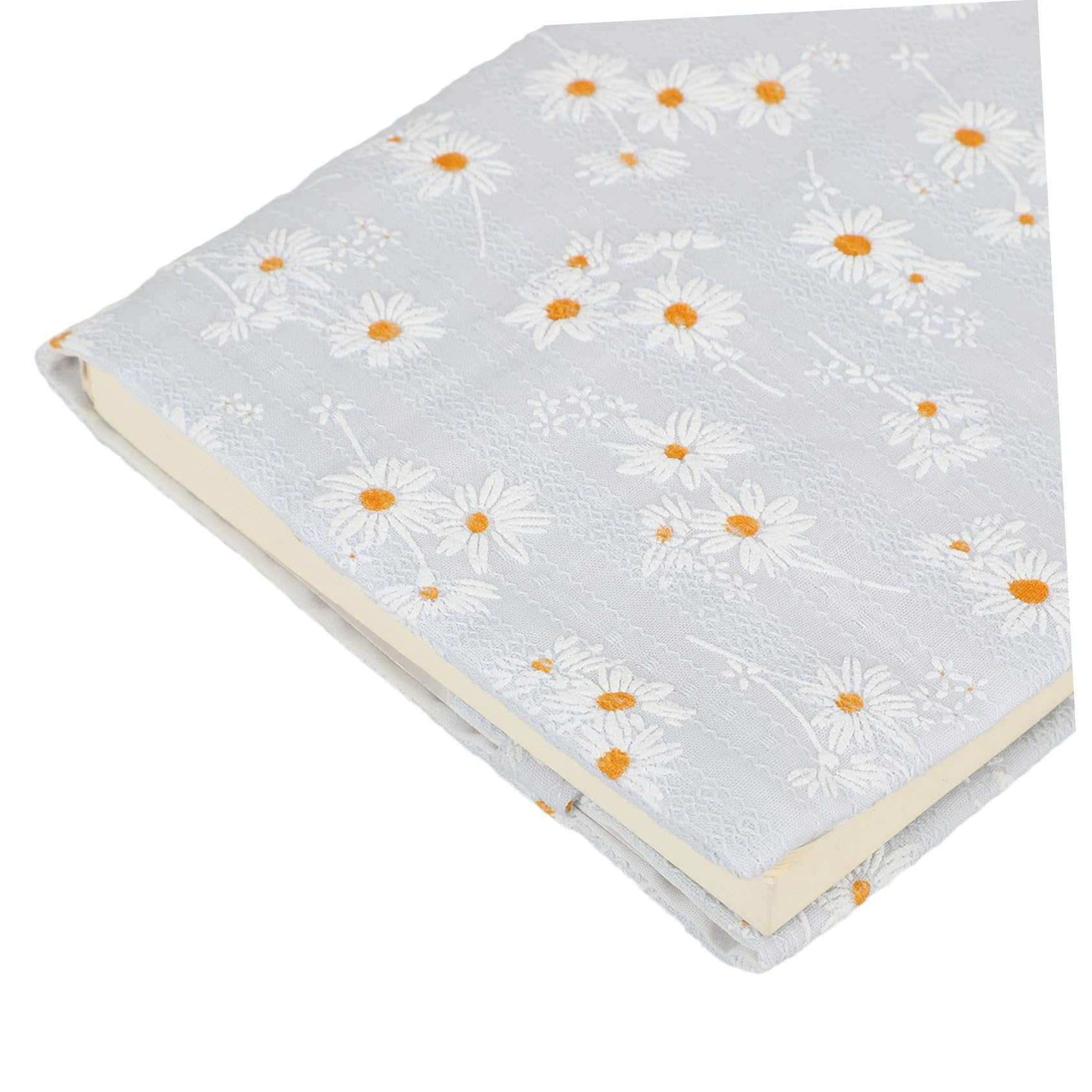 DOITOOL 4 Piezas Decorativa para Libros de Libros Reutilizable y Resistente Rasguños Cubierta de Tela Margaritas para Escolares y Lectura