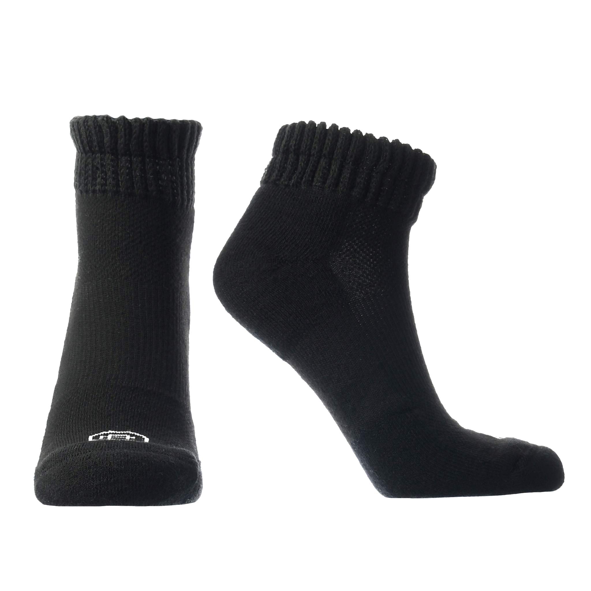 Doctor's ChoiceDiabetic Non-Binding Active Socks, Men's Quarter Length Cushioned Performance Sock with Seamless Toe