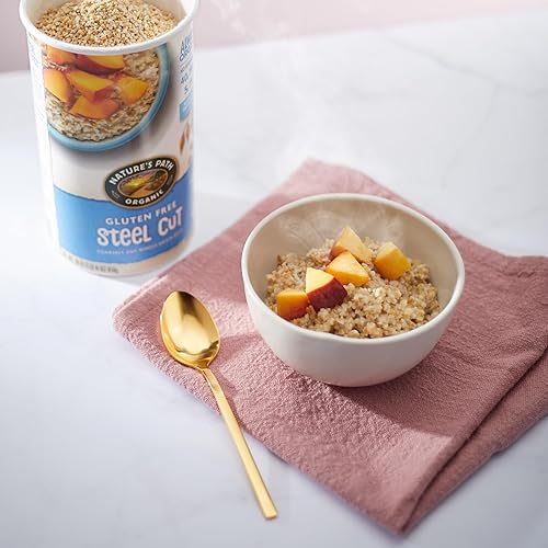 Miniatura 6 de Nature's Path Organic Gluten Free Steel Cut Whole Grain Oats, Non-GMO, 5g Plant Based Protein, Oatmeal Great for Baking, 30 Oz, (Pack of 6)