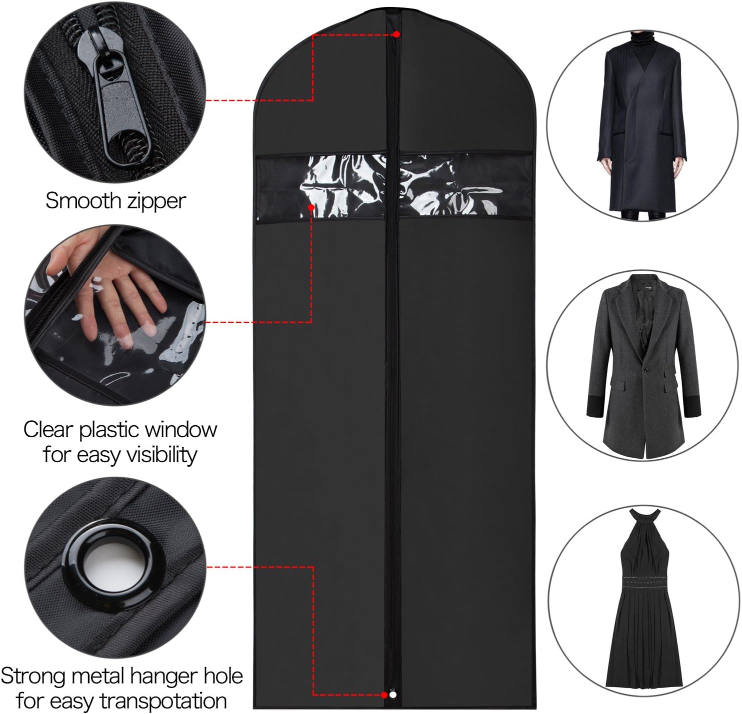 polyester garment bolsa