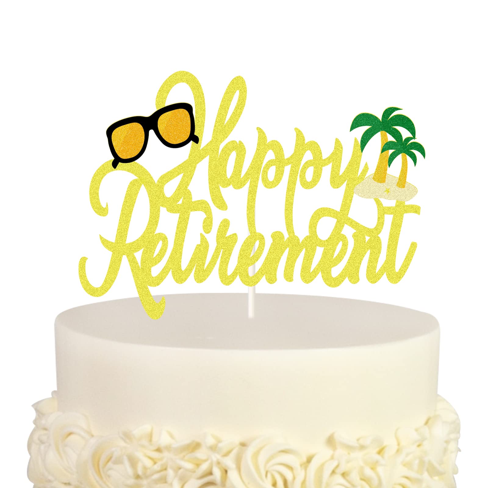 Buy Happy Retirement Cake Topper,Retirement Cake Decorations,Retired AF Sign, Retirement Decor