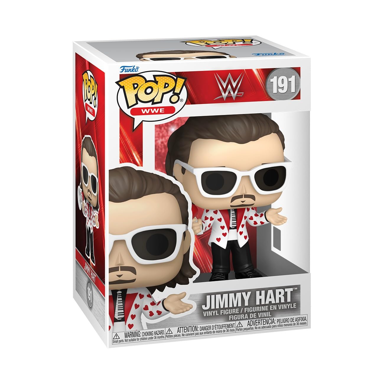 Funko Pop! WWE: WWE 8 - Jimmy Hart - Collectable Vinyl Figure - Gift Idea - Official Merchandise - Toys for Kids & Adults - Sports Fans - Model Figure for Collectors and Display