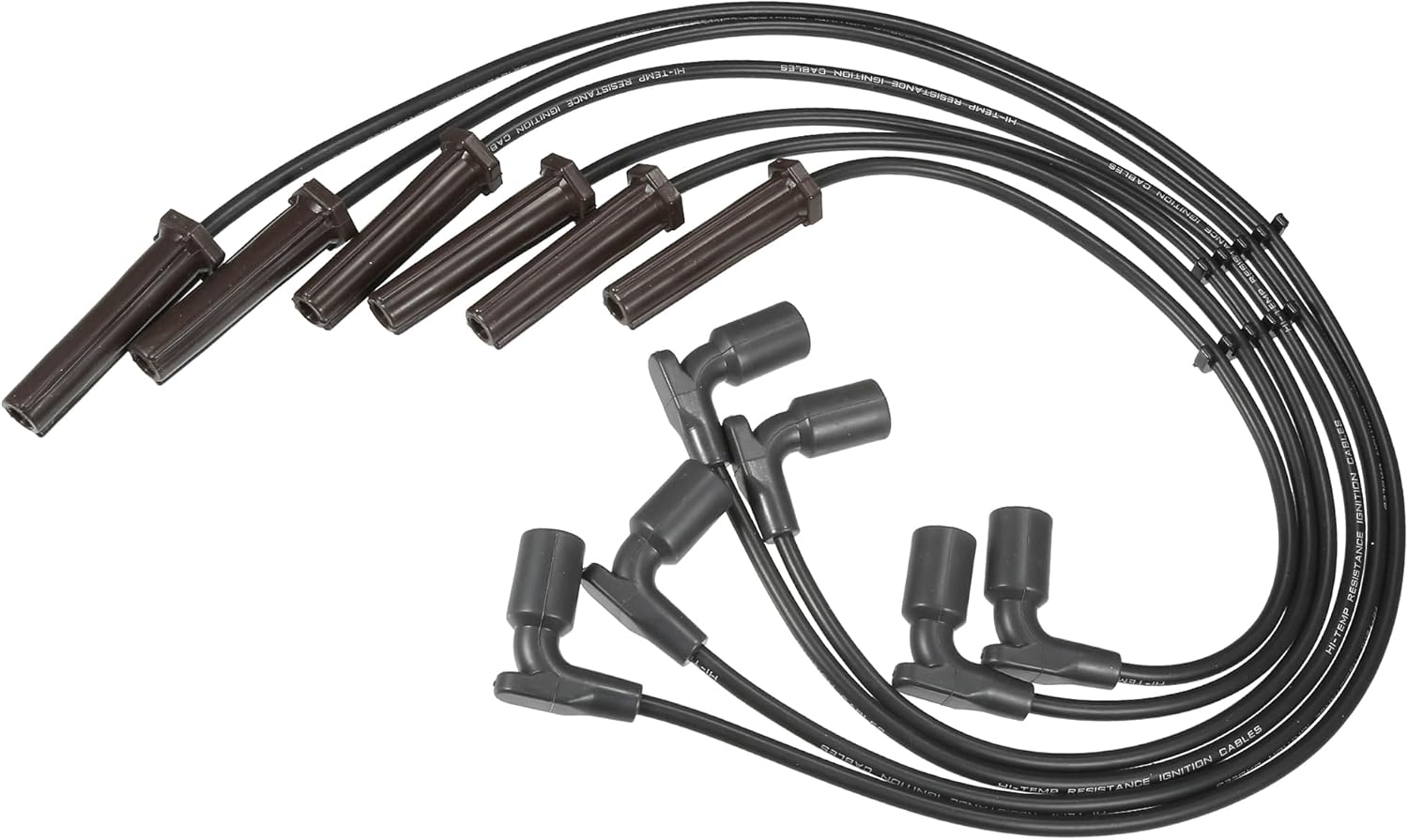 ACROPIX Car Spark Plug Coil Wires Ignition Coil Harness Cable 7mm Fit for Buick LeSabre Lucerne Park Avenue 3.8L No.12192470/12192189 - Pack of 6