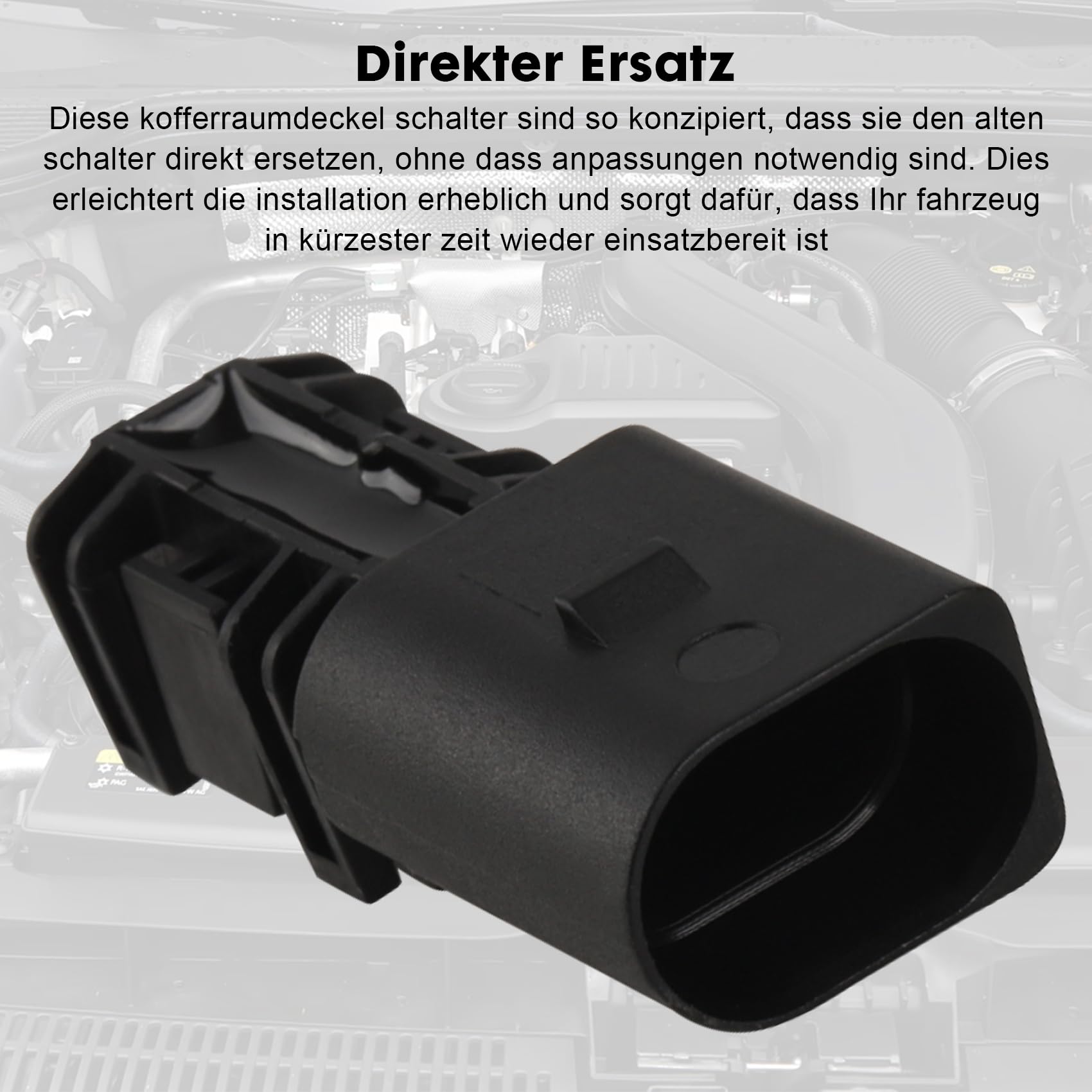 Interruttore bagagliaio 1K0962103 compatibile con EOS, Golf 5, Passat Variant, interruttore per bagagliaio