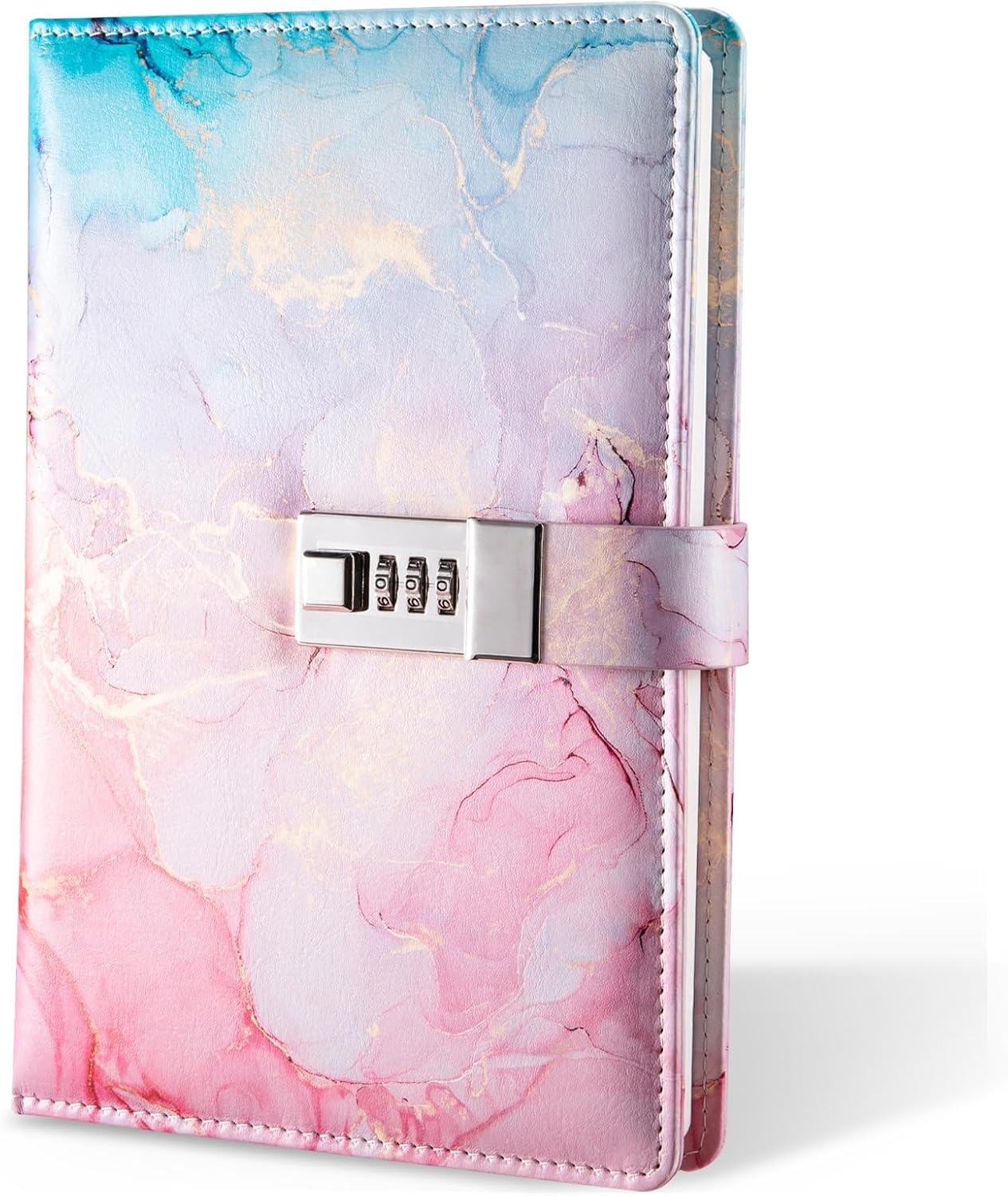 KASTWAVE KASTWAVE Marble Diary With Lock