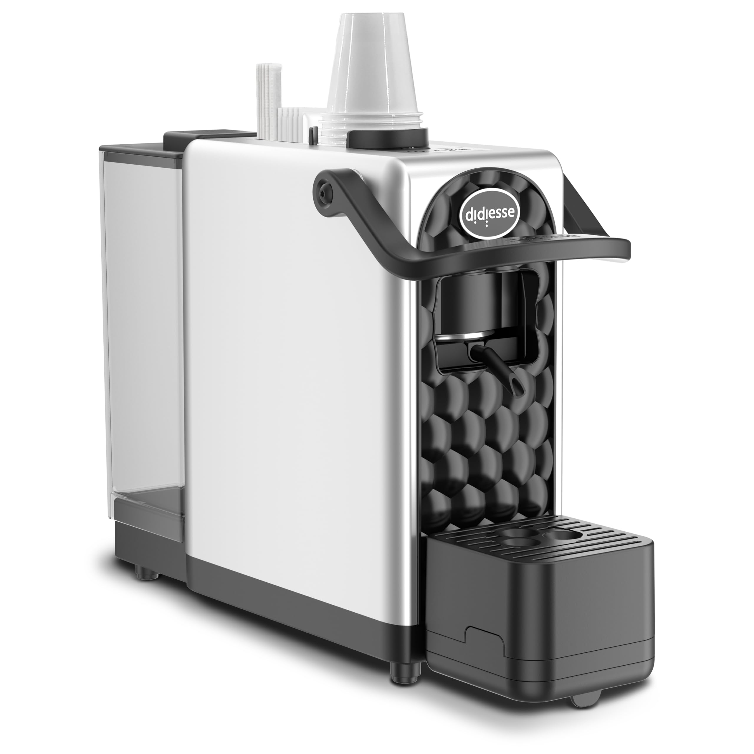 Didiesse Ekspres do kawy na wafle, ekspres do kawy DarkSide - intensywna i aromatyczna kawa bez rezygnacji z praktyczności i wzornictwa, zbiornik 1,3 l, niskie zużycie (650 W), kompaktowy i lekki
