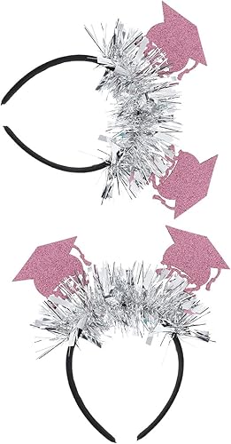 Miniatura 9 de PRETYZOOM 4 diademas para el pelo diseño de doctorado para graduación para fiestas de graduación 4