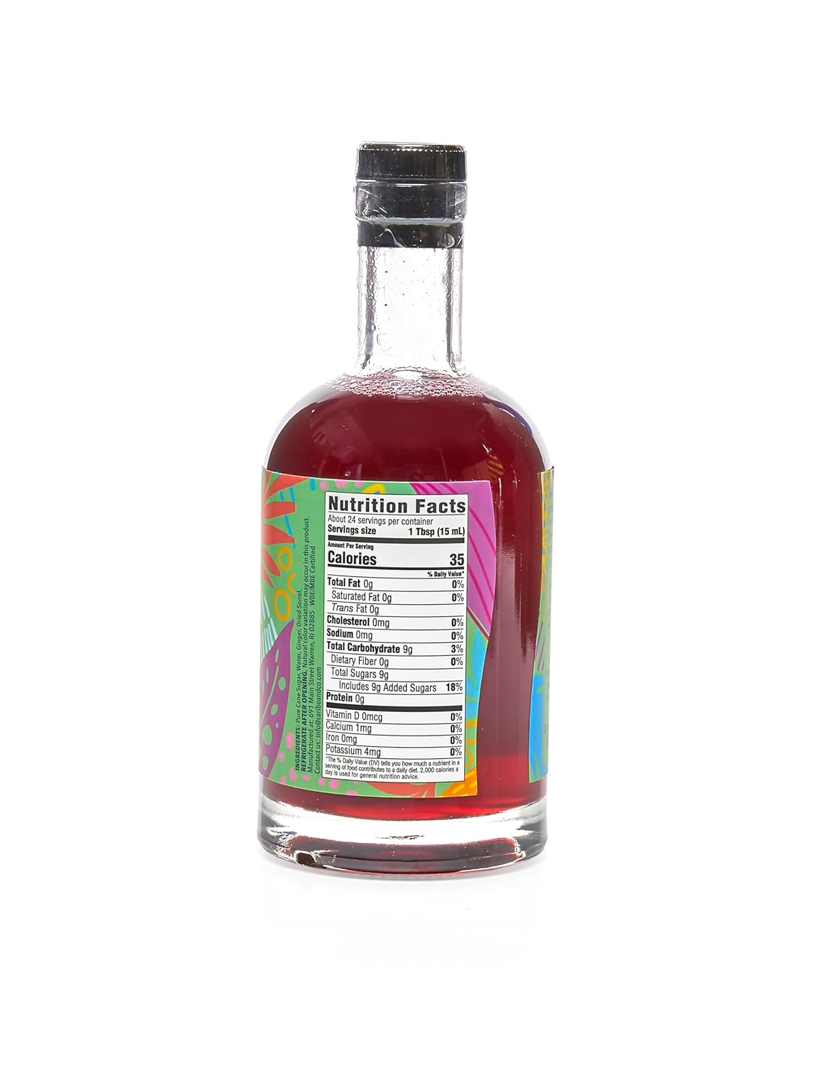 Caribe & Co., Sorrel and Ginger Flavored Syrup- All-Natural Coffee Syrup, Great for Cocktails, Mocktails, Lattes, Desserts, & More, No Artificial Flavors or Sweeteners - 6 Pack, 16oz