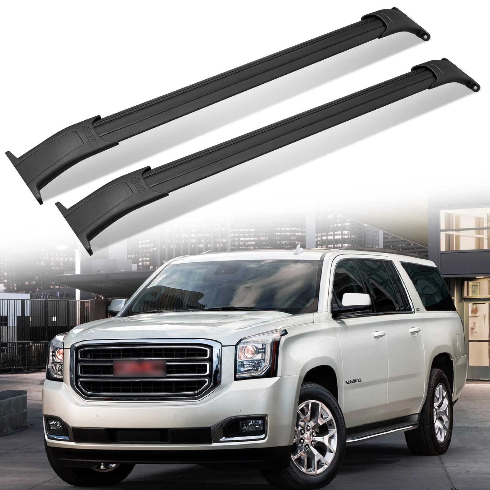 Max Loading 220LB Heavy Duty Aluminum Roof Rack Cross Bar Compatible