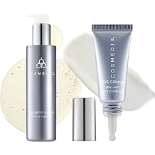 COSMEDIX Facial Skin Care Bundle - Face Wash Gel & Under Eye Cream
