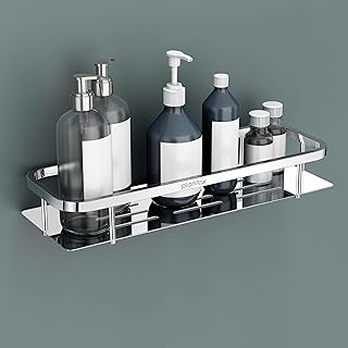 Plantex 304 Grade Stainless Steel Bathroom Shelf for Wall/Storage Shelves for Kitchen/Wall Mounted Bathroom Organizer -(15...