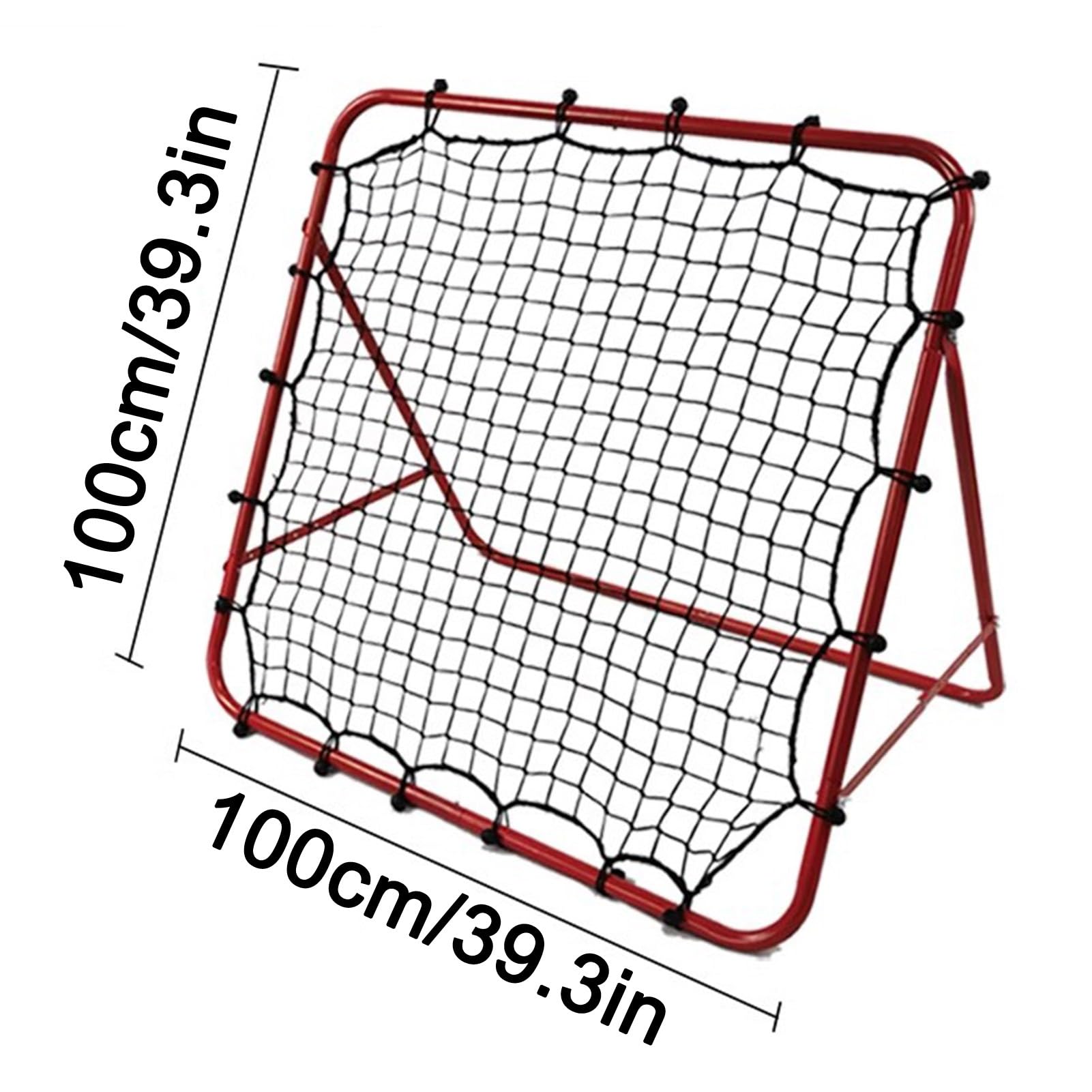 Soccer goal Duża bramka piłkarska z metalową ramą, sprzęt do treningu na podwórku, do gry w pomieszczeniach i na zewnątrz(Red)