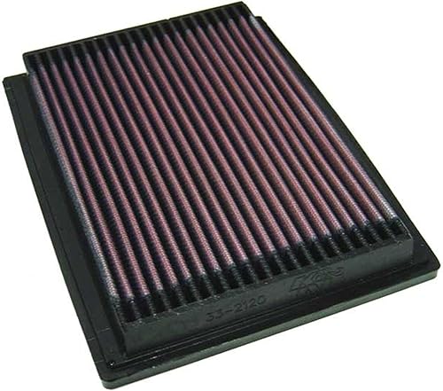 K&N Filtro de Aire del Motor Reutilizable, Limpiar Cada 75,000 Millas, Lavable, Premium, Filtro de Aire de Repuesto para Automóvil Compatible con